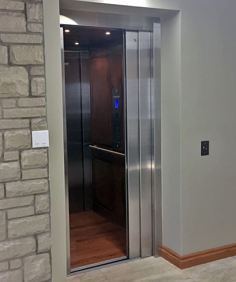 Shown with Stainless Sliding Door Open